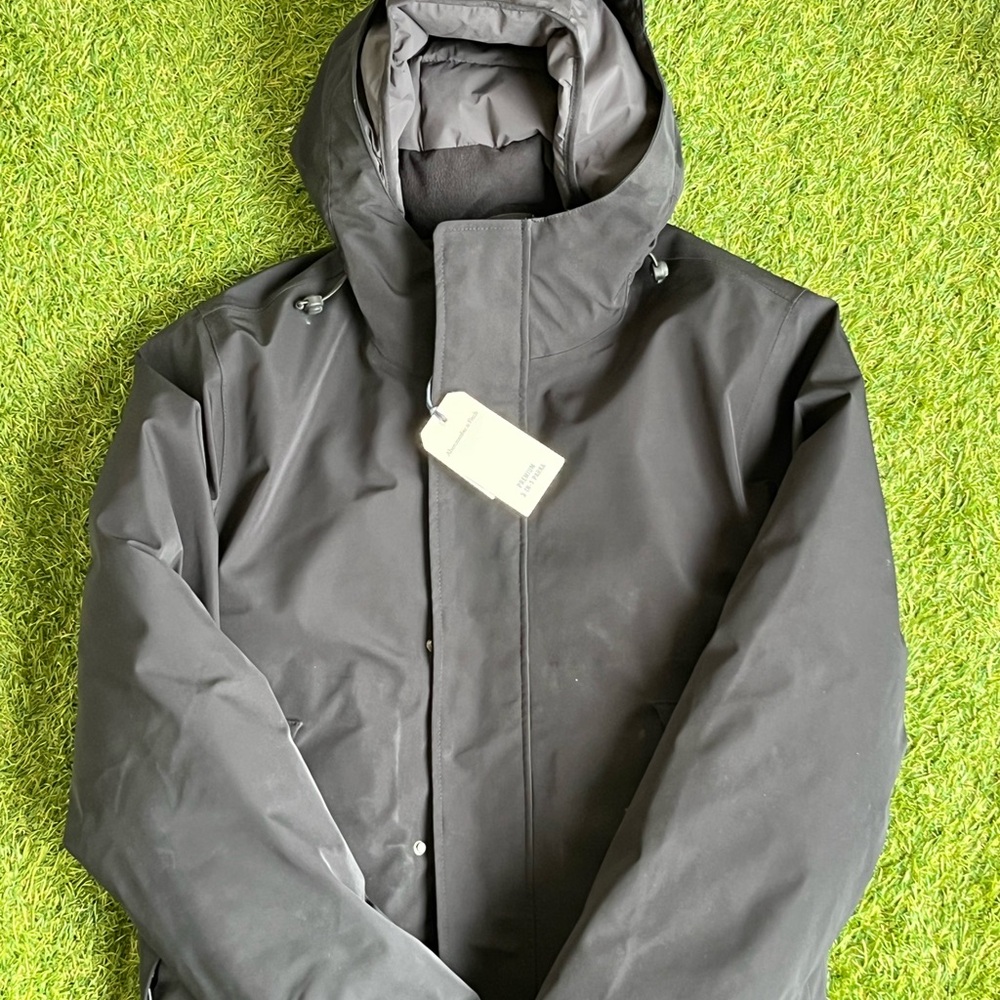 Abercrombie & Fitch Premium 3-in-1 Parka | Men’s M | Black | NWT